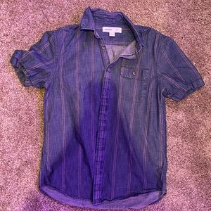old navy denim button down shirt